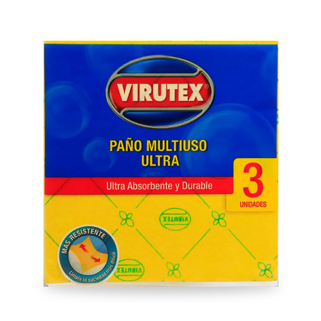 Paño Virutex Esponja Amarillo 3 Un